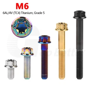 Titanium Torx Head Flange Bolt M6 Hex Dual Drive Screws 10mm-50mm for Motorcycle - Picture 1 of 18