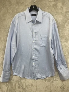 Canali Dress Shirt Men’s 41 16 Light Blue French Cuff 100% Cotton Luxury - Picture 1 of 8