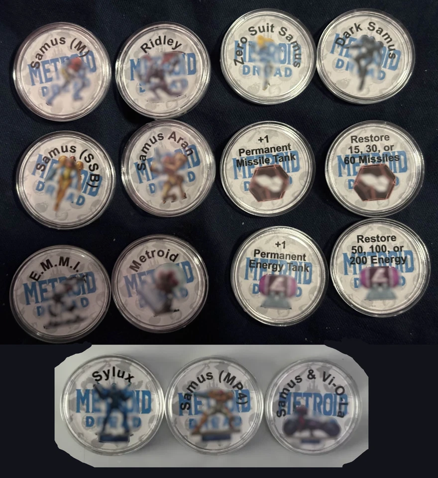 Monedas Metroid de 15 piezas para Switch 1 y 2 Foto 1 de 1