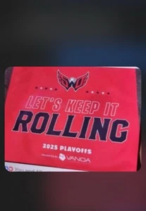Washington Capitals 2025 Playoffs Round 2 Game 1 Rally Towel New SGA 5/6/25 - Picture 1 of 1