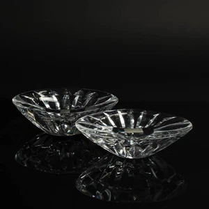 Pareja de cuencos de cristal de Murano Cenedese Italia Vintage Mid Century transparente - Imagen 1 de 5