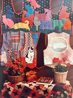 Quilted Vest Pattern "Color Me Cats" | Sewing & Applique | Free Shipping - Image 1 of 4