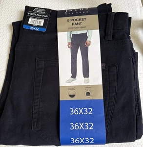 Jachs New York gerade Stretch 5-Pocket-Twillhose für Herren 36 x 32 marineblau - Bild 1 von 4