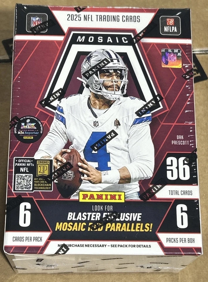 2025 Panini Mosaic Football Factory Sealed Unopened HOBBY Blaster Box ~ NEW!