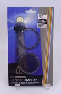 Vivitar 52mm 5 Piece Filter Set UV & CPL Filters FREE SHIPPING - Picture 1 of 2