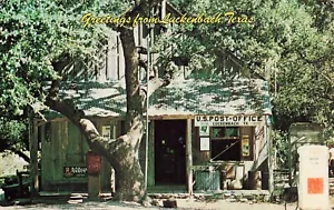 Greetings from  Luckenbach Texas General Store Trading Post TX Vintage Postcard - Picture 1 of 2