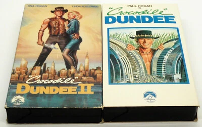 CROCODILE DUNDEE I & II VHS Wonder From Down Under In New York PAUL HOGAN FS CC - Image 1 of 4