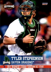 2017 Midwest League All-Stars Choice #12 Tyler Stephenson Kennesaw Georgia Card