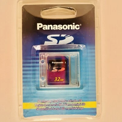 Panasonic 32 MB SD Secure Digital Memory Card RP- SD032B RP-SD032BPPA Brand New - Image 1 of 2