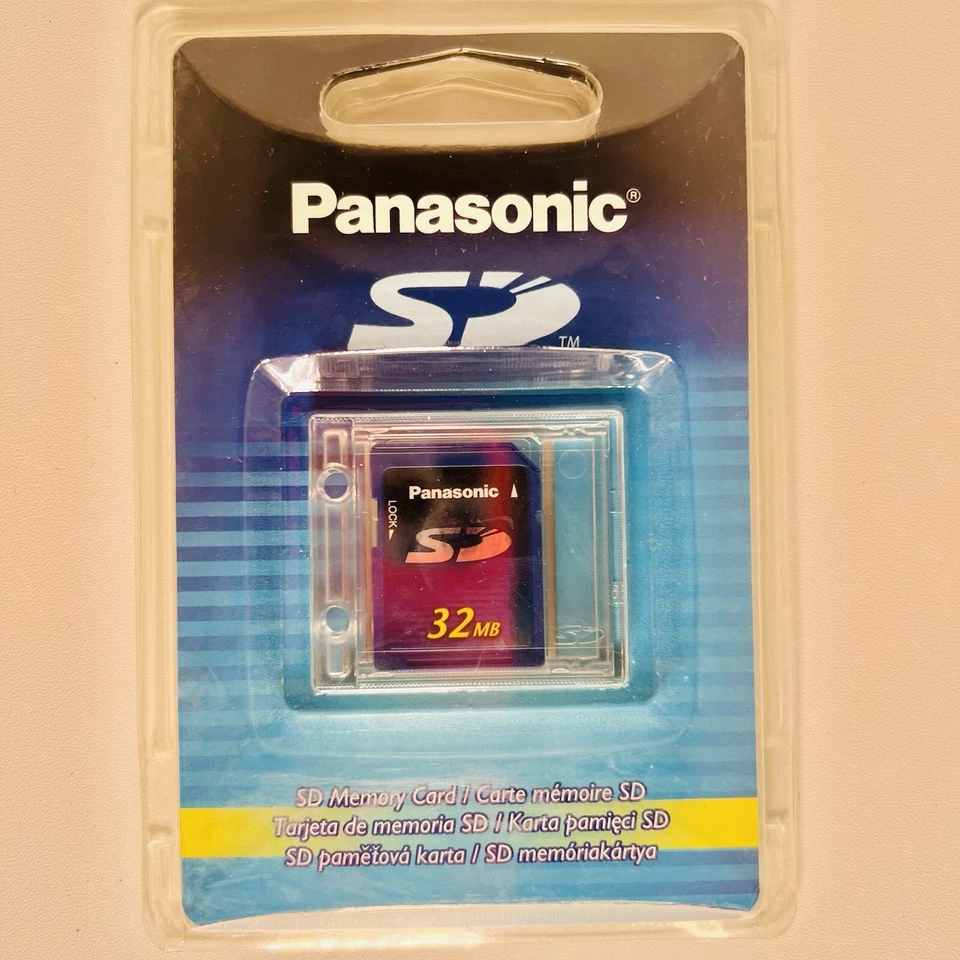 Panasonic 32 MB SD Secure Digital Memory Card RP- SD032B RP-SD032BPPA Brand New - Image 1 of 2