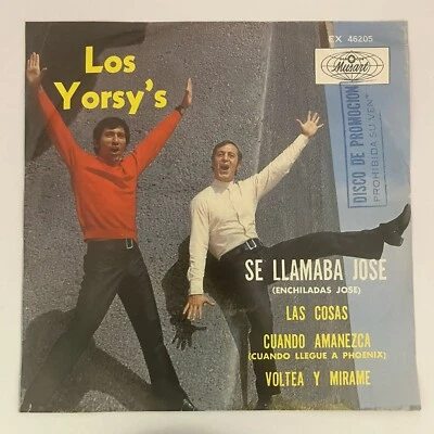 LOS YORSY'S -SE LLAMABA JOSE- 1969 PROMO RARE MEXICAN 7" EP PS, LATIN ROCK - Image 1 of 4