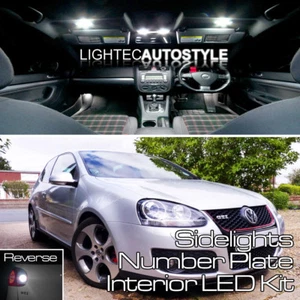 VW GOLF MK5 18/pcs FULL LED INTERIOR LIGHT KIT SET PURE WHITE CANBUS ERROR FREE - Picture 1 of 1