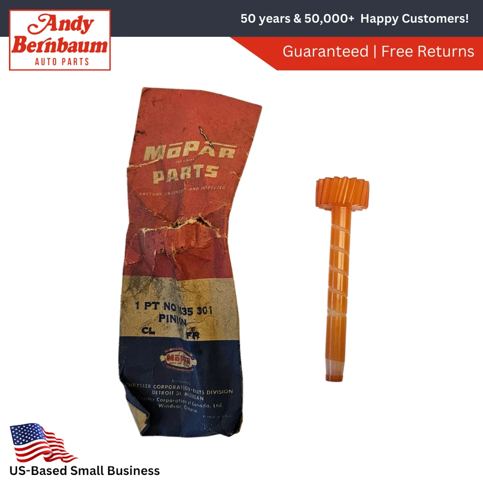 1957-1960 Dodge Plymouth Std Trans 16 Tooth Speedometer Gear Pinion 1635301 NOS - Image 1 of 4