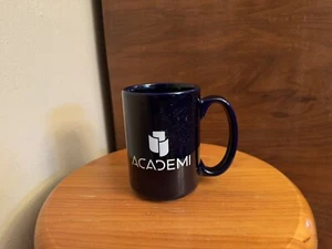 Academi Coffee Mug Navy Blue Ceramic Blackwater Military Security Contractor - Picture 1 of 5