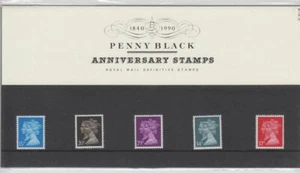 Great Britain GB UK - "150th ANN. OF PENNY BLACK" Stamp Presentation Pack 1990 - Picture 1 of 3