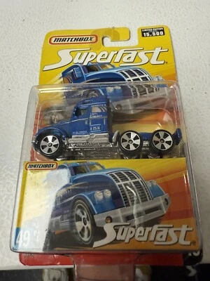 火柴盒限量版 #49 拖拉机 CAB 超快蓝色 L.E. 全新带盒状况 2006 — 第 1/3 张图片