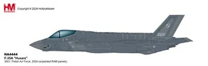 Hobby Master HA4444, F-35A "Husarz" 3501, Polish Air Force, 2024 (w/painted RAM) - Picture 1 of 5