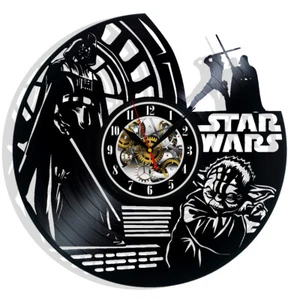Star Wars Yoda Darth Vader Wall Clock Decor Gift Christmas Birthday Holiday Art - Picture 1 of 5