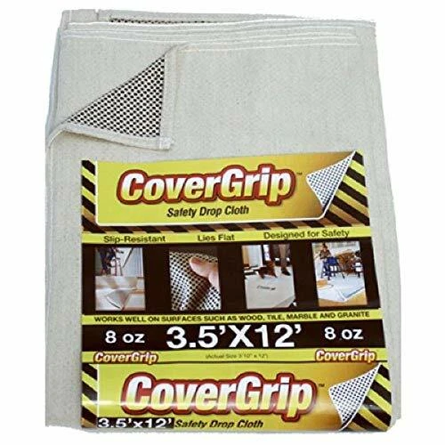 CoverGrip 351208 8 Oz Canvas Safety Drop Cloth 3.5' X 12'