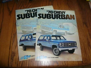 1978 Chevrolet Suburban Chevy Trucks Verkaufsprospekt - Oldtimer - zwei für einen Preis - Bild 1 von 6