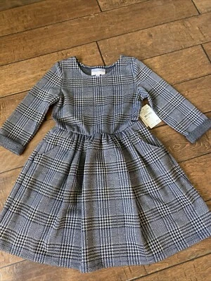 Vestido Pastourelle de Pippa & Julie Niñas 7 Azul Marino/Dorado Pata de Gallo Vacaciones Invierno Foto 1 de 4