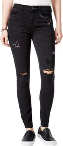 Vanilla Star Womens Embroidered Skinny Fit Jeans Grant 5x30 - Juniors. - Picture 1 of 1