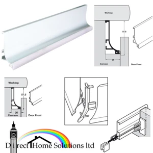 Hafele Gola System B Profile Handle, Horizontal Fixing Under Worktops Handleless - Picture 1 of 10