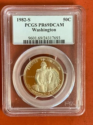 1982-S PCGS PR69DCAM Washington Commemorative Half Dollar - Image 1 of 4