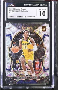 2022 Select Bennedict Mathurin RC Silver Scope Indiana Pacers CGC 10 POP 1! 🔥 - Picture 1 of 2