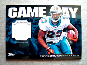 2011 Topps Game Day Ronnie Brown Game Used Jersey