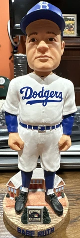 Babe Ruth Brooklyn Dodgers Forever Collectibles HOF Bobblehead Los Angeles Cover