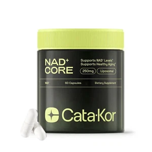Cata-Kor 250mg - NAD+ Supplement for Skin Aging Support, Energy, & Focus - 60 Ct - Picture 1 of 10