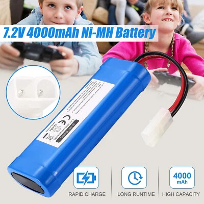 7.2V 4000mAh Ni-MH Battery & Tamiya Plug for RC Car Truck Boat Drone RC Battery
