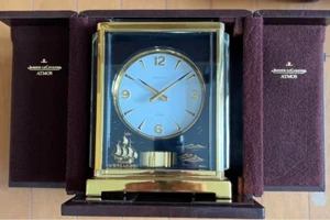 Reloj de porcelana Jaeger LeCoultre velero ATMOS usado funcionamiento confirmado - Imagen 1 de 6