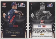 2014 Panini USA Baseball Box Set Black Gold Signatures /49 Hugh Fisher #63 Auto