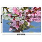 Non Woven Wall Mural Photo Wallpaper Poster Picture Image Cherry Flower Water