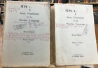 1950 A Stem Vocabulary Of The Navaho Language 2 Vols Berard Haile