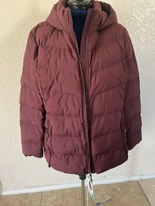 burgundy puffer jacket 32 Degrees Heat - Picture 1 of 10