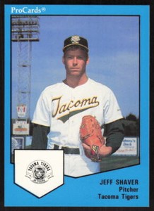 1989 ProCards Triple A   Jeff Shaver #1559 Tacoma Tigers