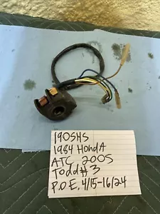 1984 Honda Atc 200 S Headlight Switch Killswitch 190 - Picture 1 of 9