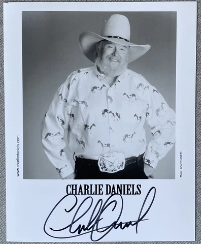 Charlie Daniels Signed In Person 8x10 Promo Photo - Authentic Cover