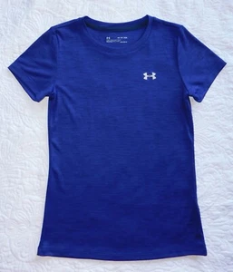 Camiseta deportiva Under Armour ― para mujer XS ― SUELTA HeatGear Dk púrpura/negro #CH07 - Imagen 1 de 4