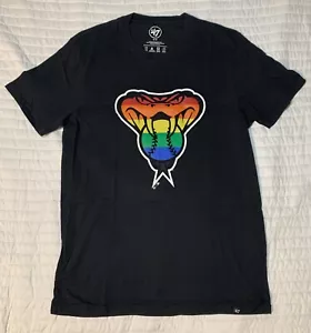 Arizona Diamondbacks 47 Brand Mens Medium Black Retro Logo Tee Shirt MLB - Picture 1 of 10