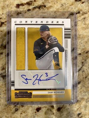 2021 Panini Contenders Autograph Sam Howard Pirates Prospect - Image 1 of 2