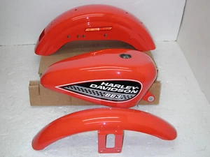 HARLEY DAVIDSON Sportster 2006 XL883R OEM Carburetor Fuel Gas Tank & Fender Set - Picture 1 of 19