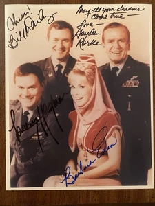 I Dream Of Jeannie Cast Signed Autographed Photo By All 4 w/ COA EXTREMELY RARE - Picture 1 of 7