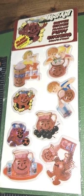 老式贴纸 Scratch N Sniff Puffy Kool Aid 黑色樱桃夹代码 18-1 — 第 1/4 张图片