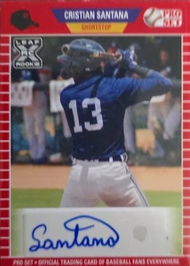 Juego Leaf Pro 2021 Christian Santana Auto Los Angeles Dodgers #PS-CS1 - Imagen 1 de 2