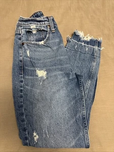 Abercrombie & Fitch Damen High Rise Mom Jeans Distressed 24 00 - Bild 1 von 10
