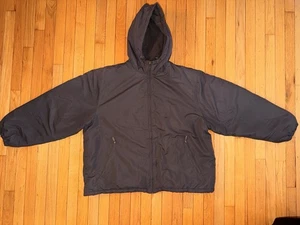 Men’s Gray Athletic Works Winter Jacket With Hood Fleece Lining Size XL EUC - Picture 1 of 9